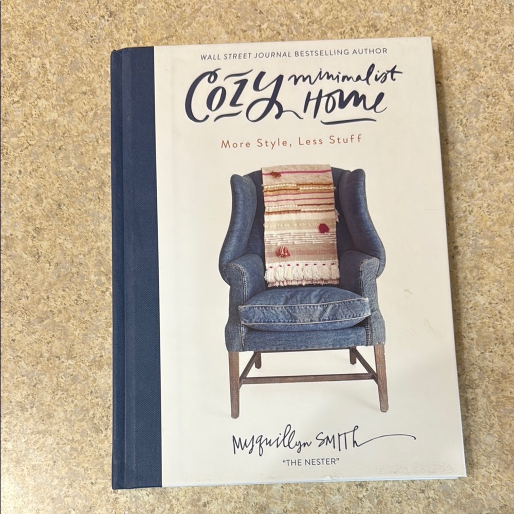 Cozy Minimalist Home Book by - Blue and White Cover